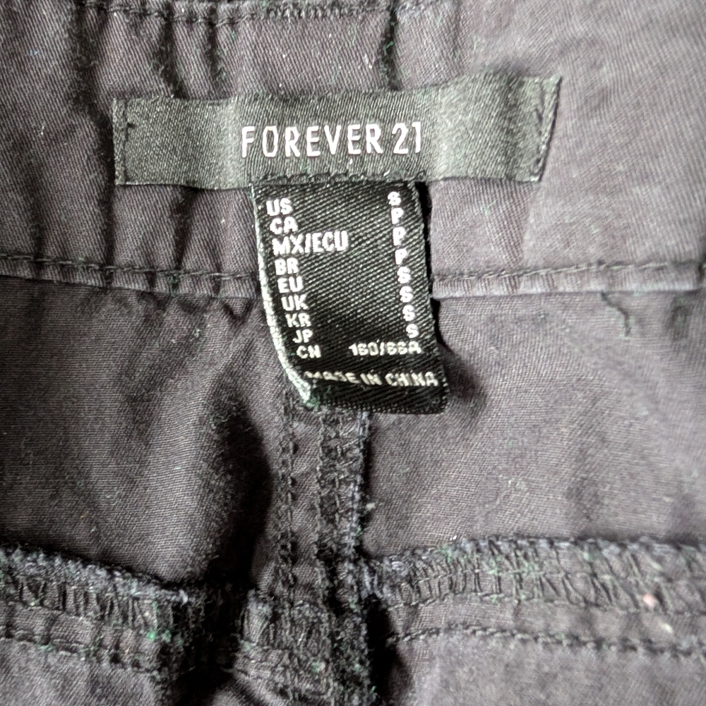 Black Cargo Pants Y2K Streetwear Utility Model Off Duty Cotton Techwear Grunge S image 10